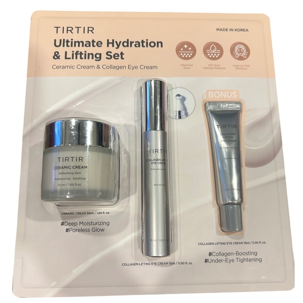 TIRTIR Clear Ultimate Hydration & Lifting Set Skincare 3pc Set